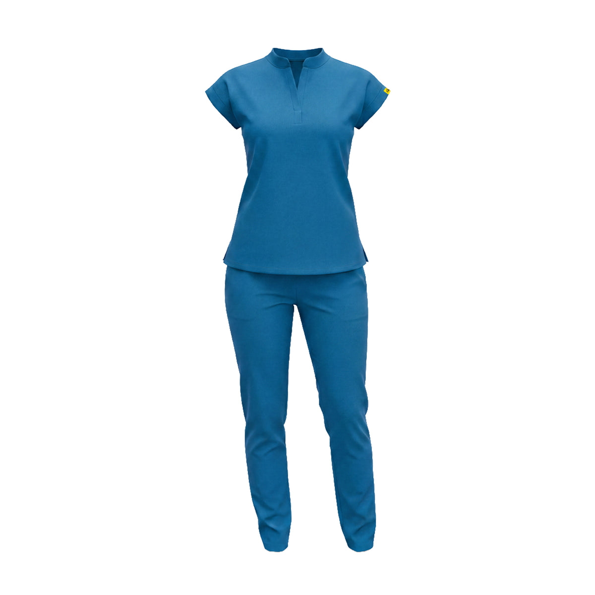 Uniforme Dama Flex Cuello Mao pantalón clasico