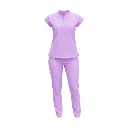 Uniforme Dama Flex Cuello Mao pantalón clasico