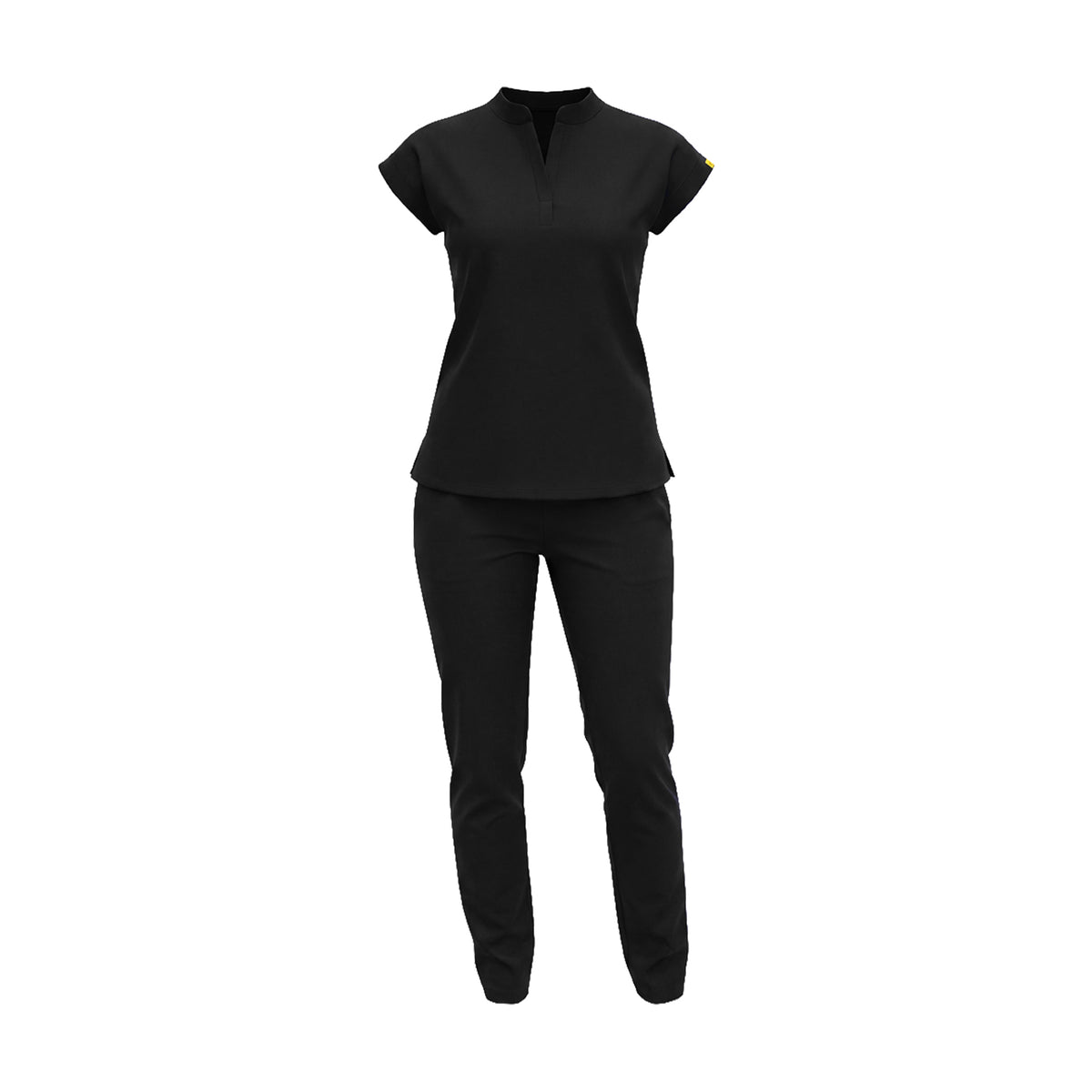 Uniforme Dama Flex Cuello Mao pantalón clasico