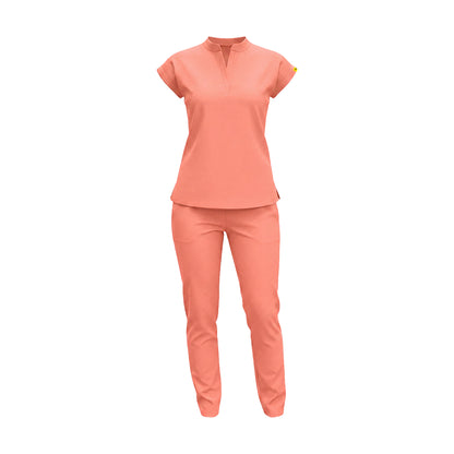 Uniforme Dama Flex Cuello Mao pantalón clasico